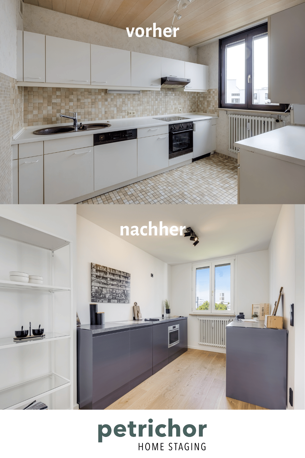 Küche Home Staging Petrichor fix & Flip, Projektentwicklung münchen, Interiorstyling